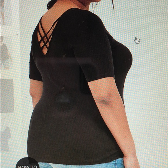 torrid Tops - TORRID NWT black ribbed scrappy tee t-shirt top 2X